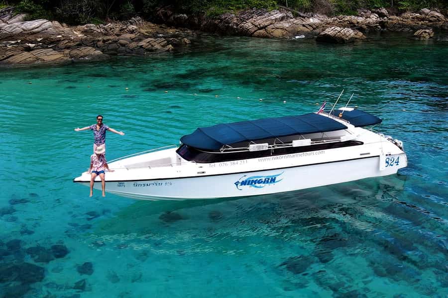From Phuket: Coral Island Kahung Beach Speedboat Trip - Snorkeling the Reef with Included Mask and Snorkel Gear