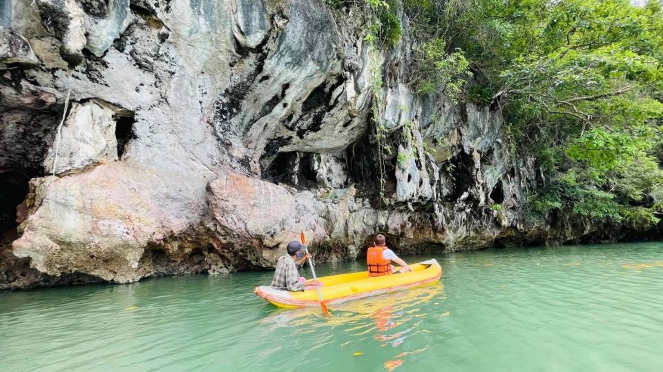 From Phuket: Phang Nga Bay and Canoeing Tour by Big Boat - James Bond Island and Khao Phing Kan: iconic views, busy timing