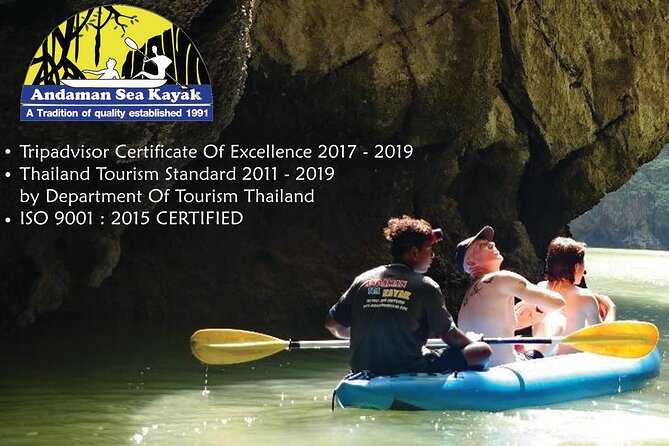 Full day Phangnga Bay with Andaman Sea Kayak - Inflatable canoe cruising first: why it helps nervous kayakers