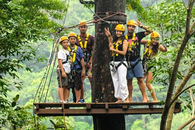 Hanuman World Phuket: Zipline & Canopy Thrills - The aerial course: zipline platforms, sky bridges, abseils, and staircases
