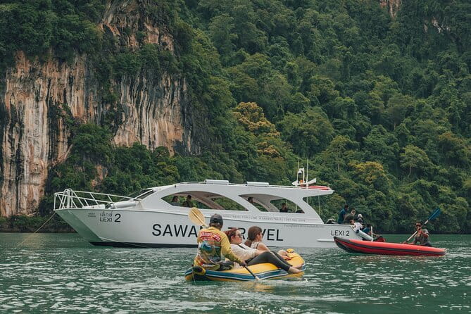James Bond Island Full Day Tour by Speed Catamaran - Stop 1: Ko Hong canoeing when the day feels calmer