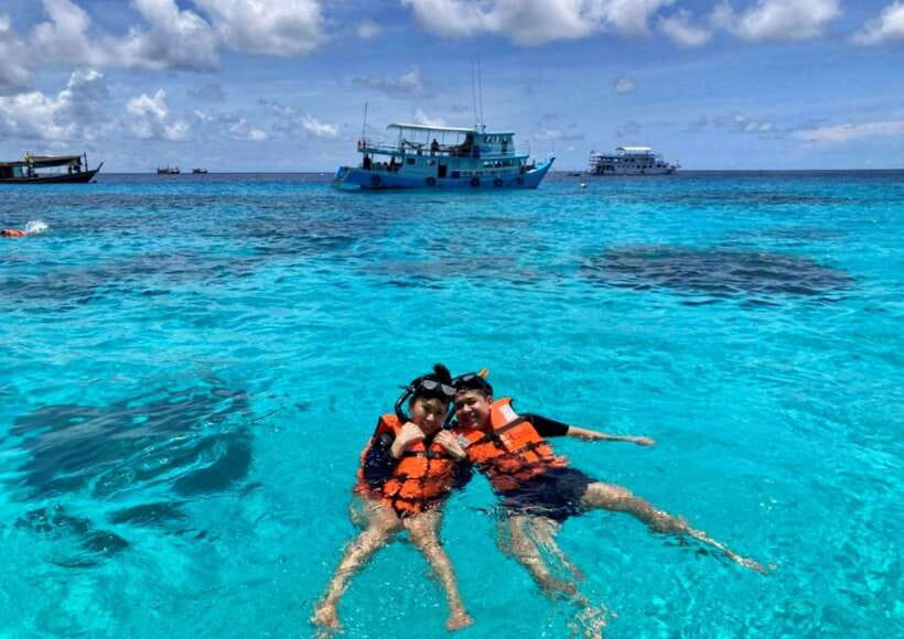 Phuket: Coral Island Catamaran Cruise with Sunset Dinner - Sailing toward sunset: the fun travel time between stops