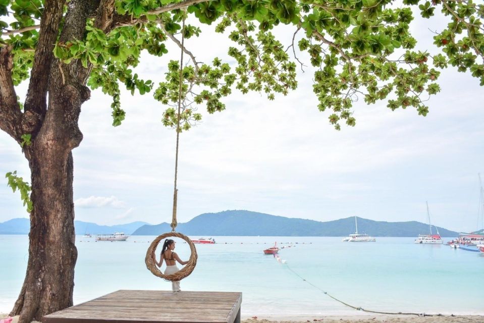 Phuket: Coral Island & Sunset Dinner by Sailing Catamaran - Guides and support: English-speaking crew plus more languages