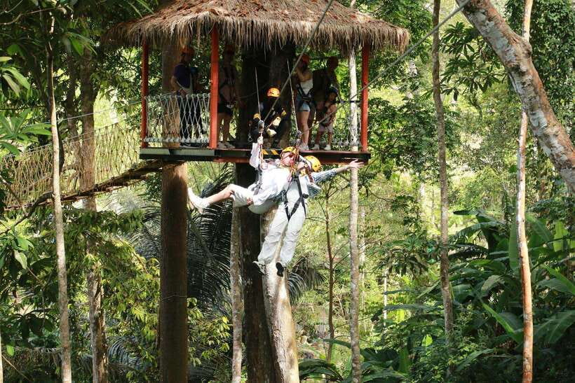 Phuket: Erawan Zipline Adventure with Ocean Views in Patong - Entering Erawan Patong’s seaview ziplines near Patong Beach