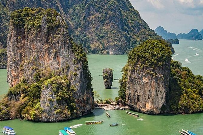 Phuket: James Bond Island & Phang Nga Bay Sunset Luxury Yacht - Naka Island: papaya salad making, tea, then water slide and paddleboarding