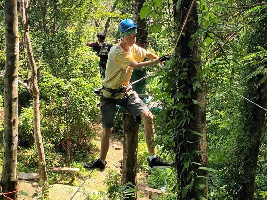 Phuket: Jungle Xtrem Adventures and Zipline Park - In the canopy: platforms, walkways, nets, bridges, and barrels