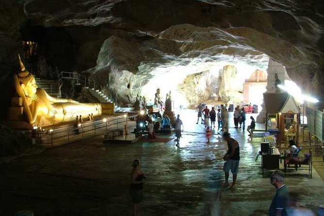Phuket to James Bond Island One Day Tour - Wat Suwan Khuha (Monkey Cave Temple): golden Buddha time