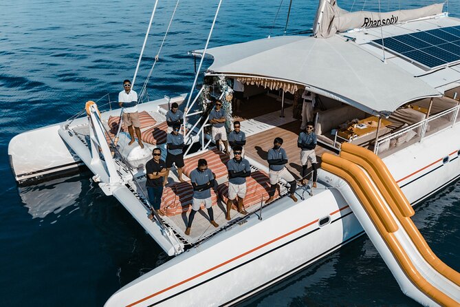 Rhapsody Phuket Coral & Racha Sunset Catamaran Cruise - The sea-view party starts after 16:20: afternoon tea, then sunset near Promthep Cape