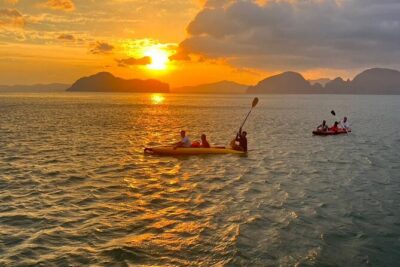 Twilight Sea Canoe Tour with Sea Cave Kayaking in Phang Nga Bay - Hong Island Hongs Through Tidal Sea Caves