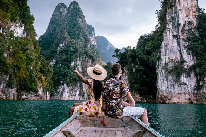 Wonders of Khao Sok Discovery with Guaranteed Departure - Cheow Lan Dam and Lake Time: Long-tail boat views and real water fun